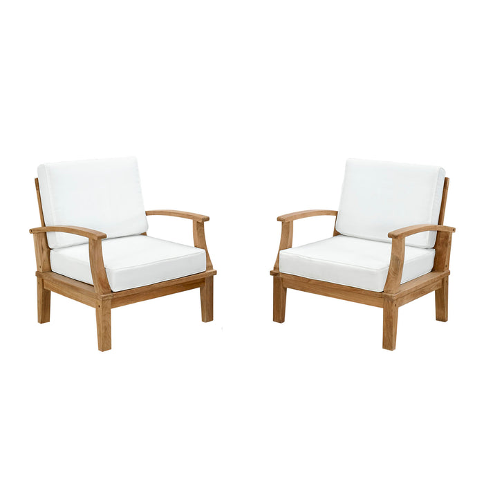 Marina 2 Piece Outdoor Patio Teak Set by Modway