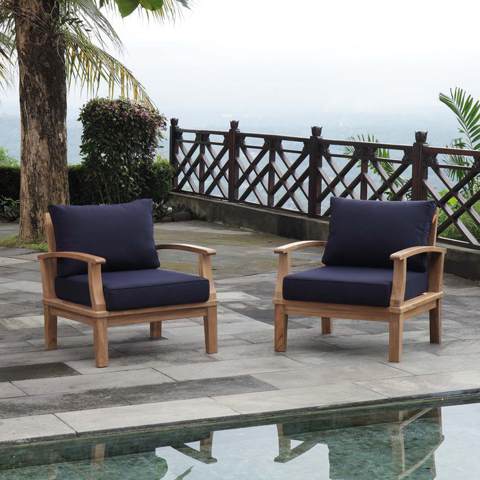 Marina 2 Piece Outdoor Patio Teak Set by Modway