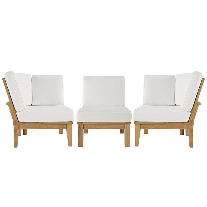 Marina 3 Piece Outdoor Patio Teak Set by Modway