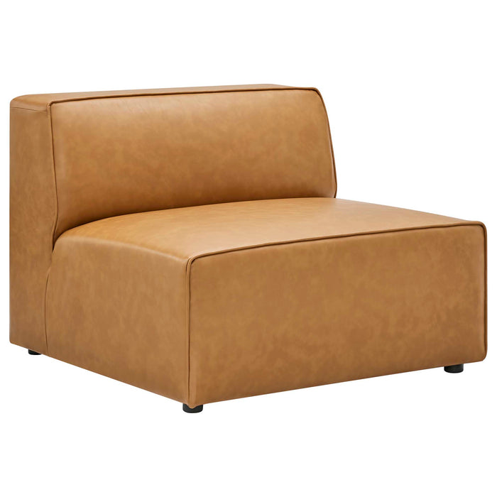 Mingle Vegan Leather Sofa and Ottoman Set by Modway