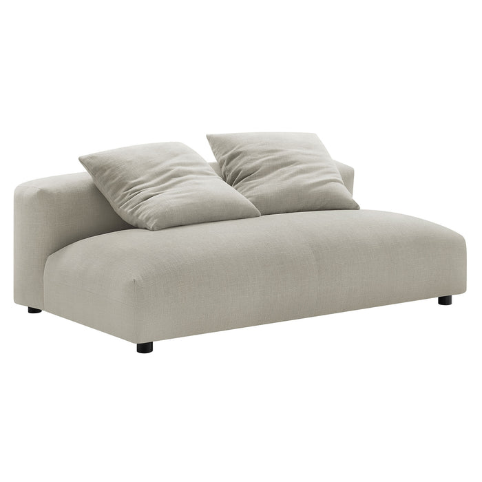 Solace Modular Upholstered Fabric Armless Loveseat and Ottoman Set by Modway