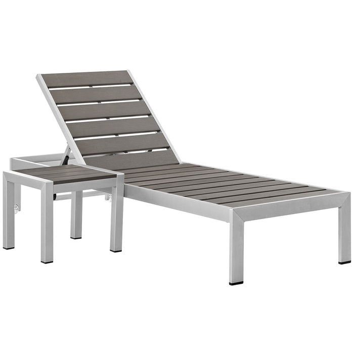 Shore 2 Piece Outdoor Patio Aluminum Set by Modway