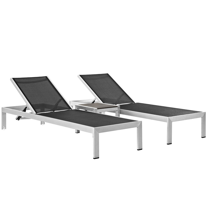 Shore 3 Piece Outdoor Patio Aluminum Set by Modway