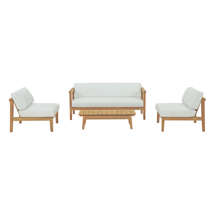 Bayport 4 Piece Outdoor Patio Teak Set by Modway