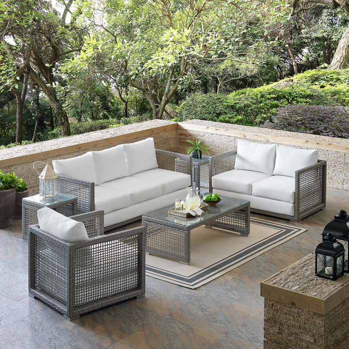 Aura 6 Piece Outdoor Patio Wicker Rattan Set by Modway