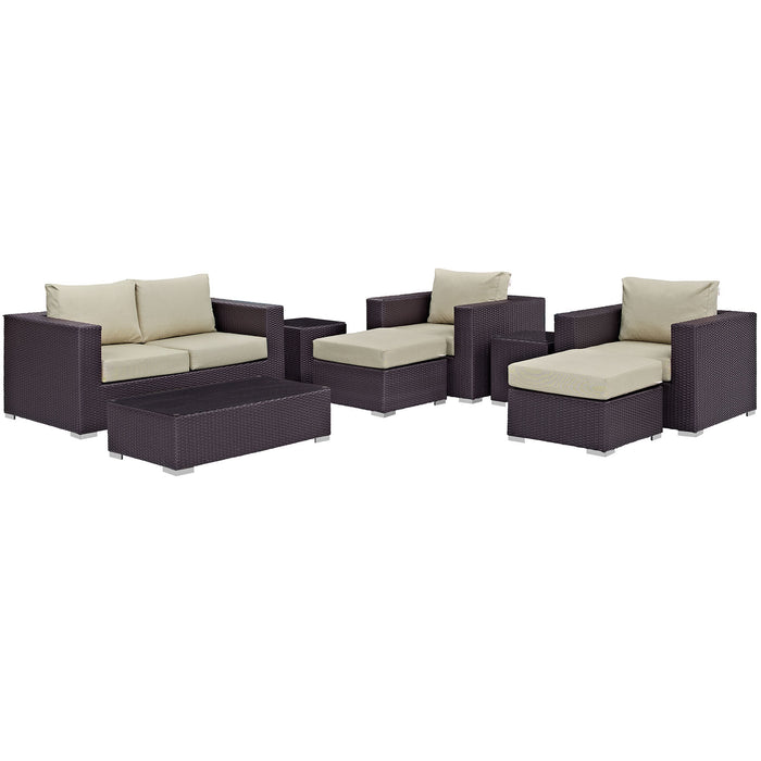 Convene 8 Piece Outdoor Patio Sofa Set by Modway