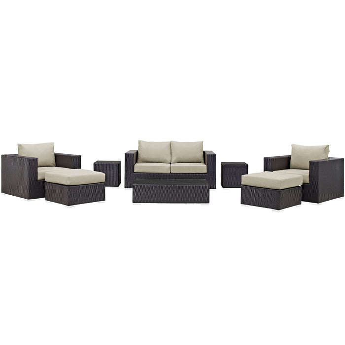 Convene 8 Piece Outdoor Patio Sofa Set by Modway