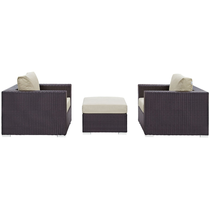 Convene 3 Piece Outdoor Patio Sofa Set by Modway