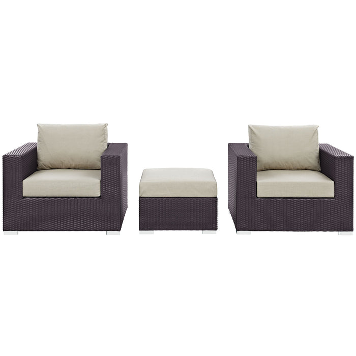 Convene 3 Piece Outdoor Patio Sofa Set by Modway