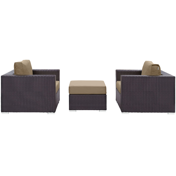 Convene 3 Piece Outdoor Patio Sofa Set by Modway