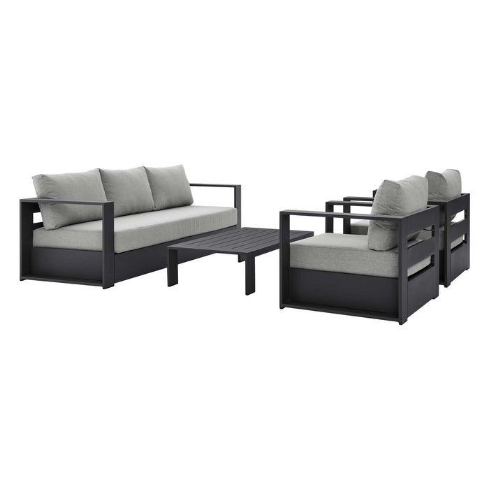 Tahoe 4-Piece Outdoor Patio Powder-Coated Aluminum Set by Modway