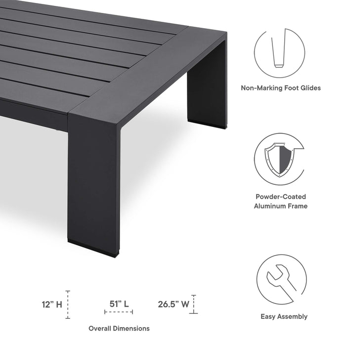 Tahoe 2-Piece Outdoor Patio Powder-Coated Aluminum Set by Modway