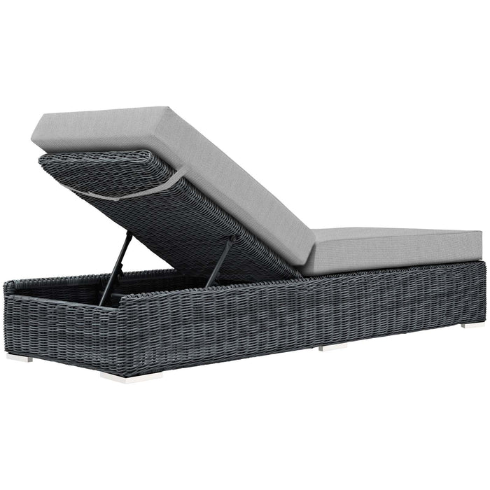 Summon Outdoor Patio Sunbrella� Chaise Lounge by Modway