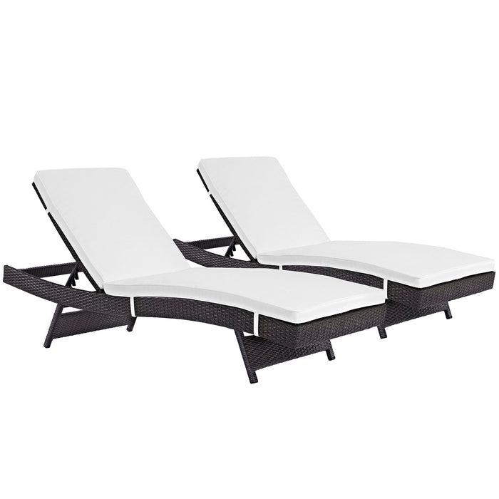 Convene Outdoor Patio Chaise Set of 2 by Modway