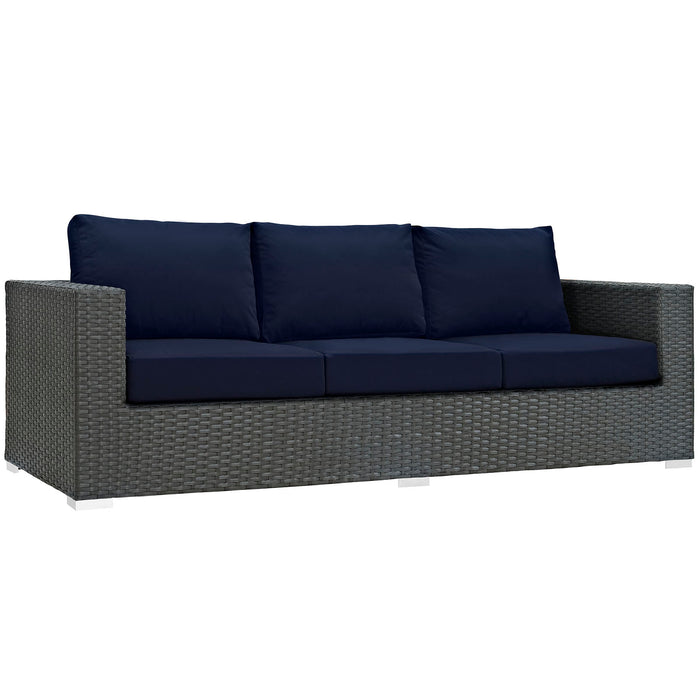 Sojourn Outdoor Patio Sunbrella� Sofa by Modway