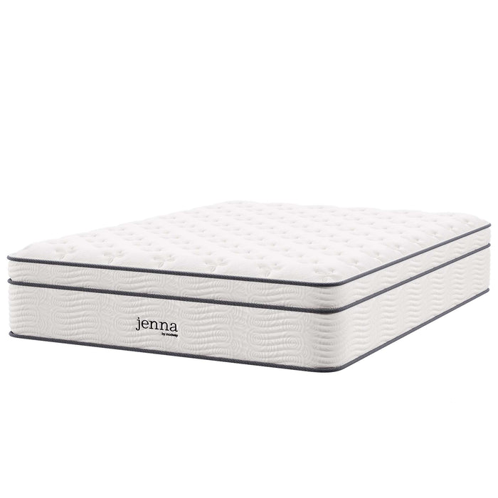 Jenna 14" Innerspring and Foam Queen Mattress by Modway