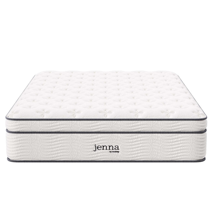 Jenna 14" Innerspring and Foam Queen Mattress by Modway