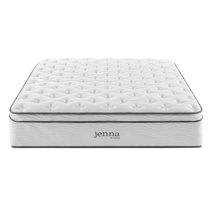 Jenna 14" Innerspring and Foam Queen Mattress by Modway