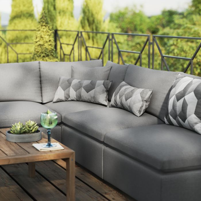 Commix 5-Piece Outdoor Patio Sectional Sofa by Modway