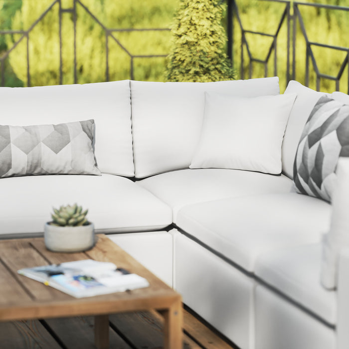 Commix 5-Piece Outdoor Patio Sectional Sofa by Modway