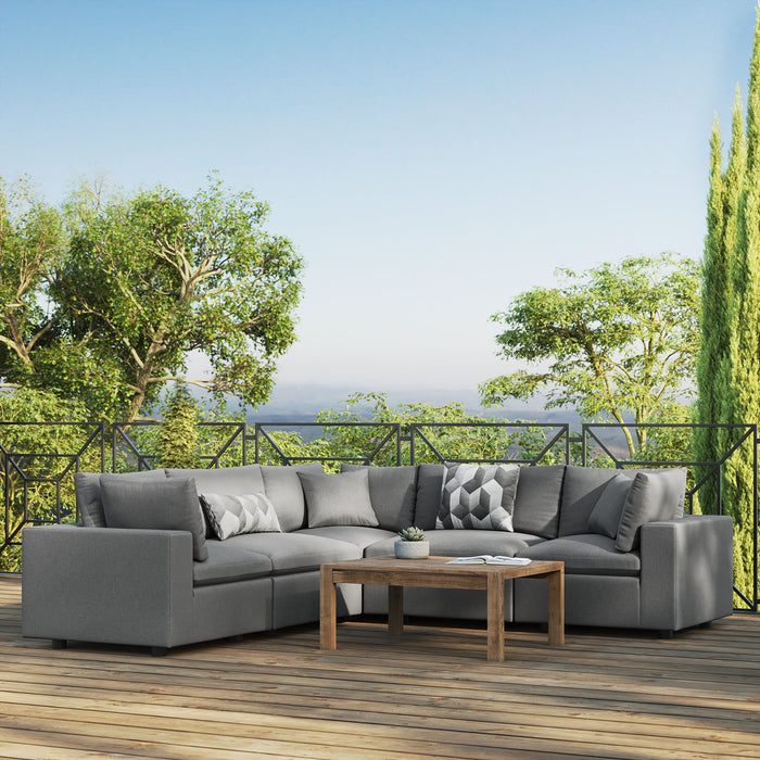 Commix 5-Piece Outdoor Patio Sectional Sofa by Modway