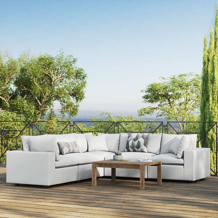 Commix 5-Piece Outdoor Patio Sectional Sofa by Modway