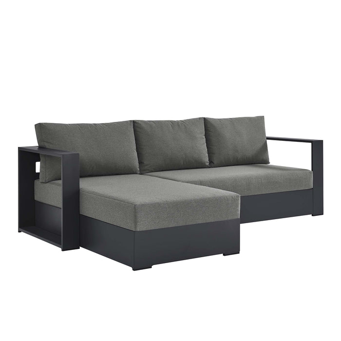 Tahoe 2-Piece Outdoor Patio Powder-Coated Aluminum Left-Facing Chaise Sectional Sofa Set by Modway