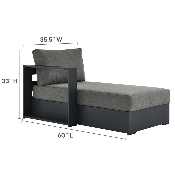 Tahoe 2-Piece Outdoor Patio Powder-Coated Aluminum Left-Facing Chaise Sectional Sofa Set by Modway