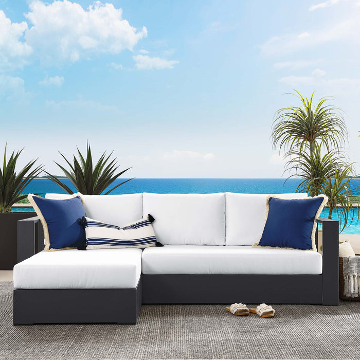 Tahoe 2-Piece Outdoor Patio Powder-Coated Aluminum Left-Facing Chaise Sectional Sofa Set by Modway