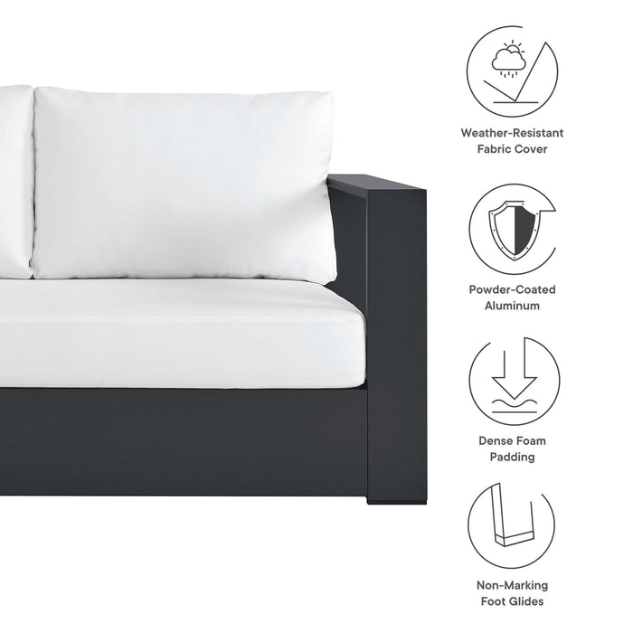 Tahoe 3-Piece Outdoor Patio Powder-Coated Aluminum Left-Facing Chaise Sectional Sofa Set by Modway