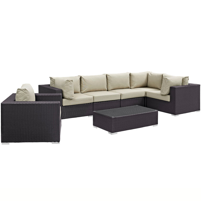 Convene 7 Piece Outdoor Patio Sectional Set by Modway