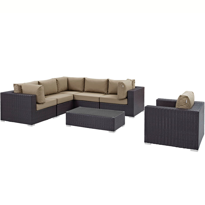 Convene 7 Piece Outdoor Patio Sectional Set by Modway