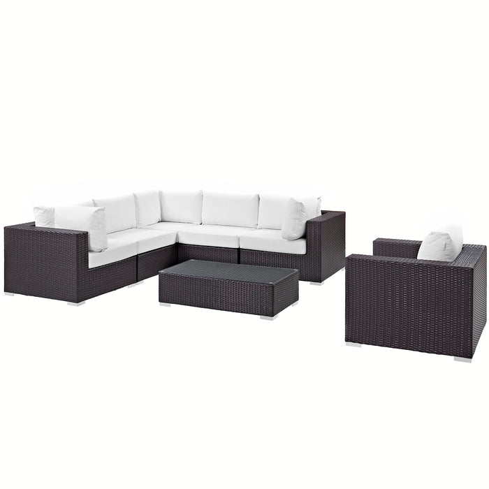 Convene 7 Piece Outdoor Patio Sectional Set by Modway