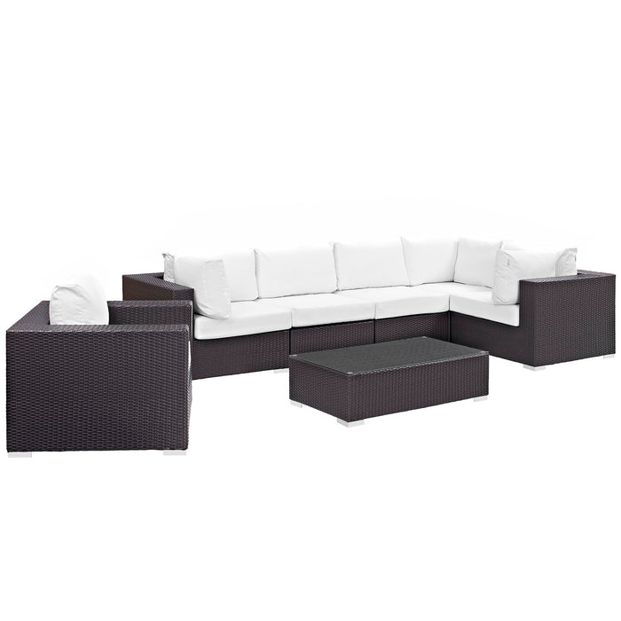 Convene 7 Piece Outdoor Patio Sectional Set by Modway