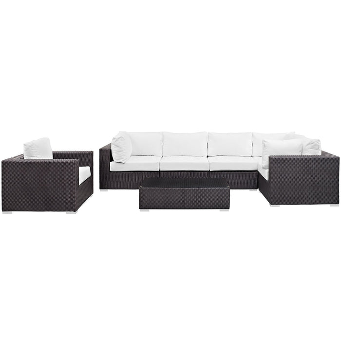 Convene 7 Piece Outdoor Patio Sectional Set by Modway