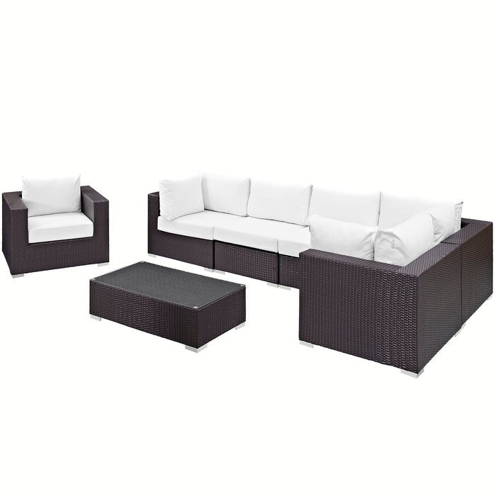 Convene 7 Piece Outdoor Patio Sectional Set by Modway