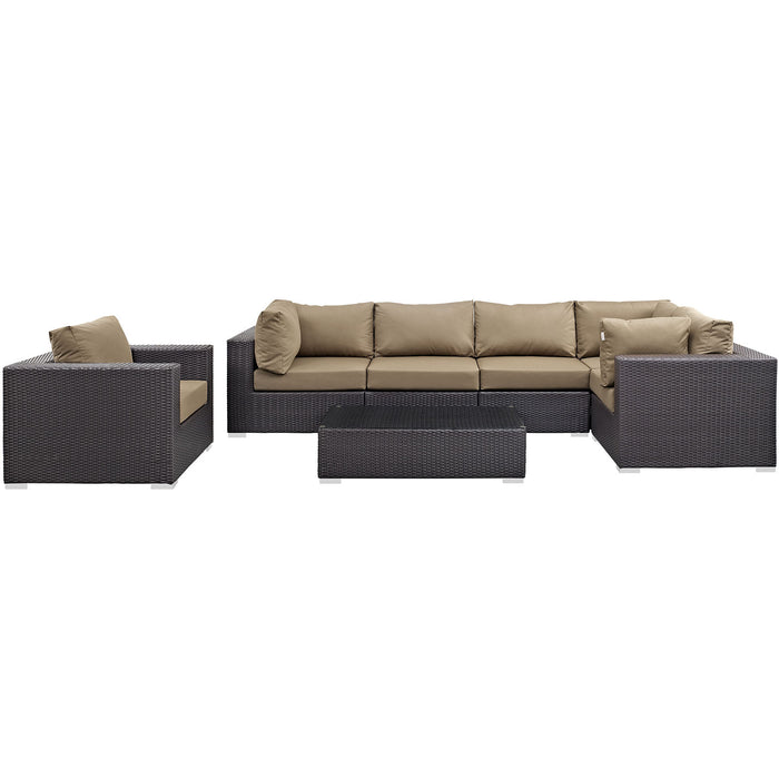 Convene 7 Piece Outdoor Patio Sectional Set by Modway