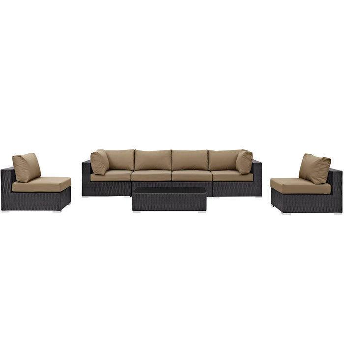 Convene 7 Piece Outdoor Patio Sectional Set by Modway