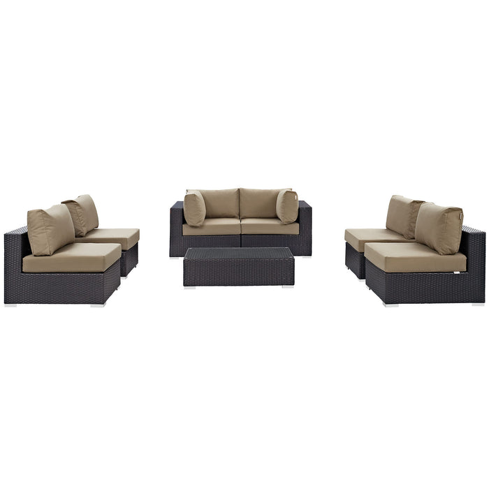 Convene 7 Piece Outdoor Patio Sectional Set by Modway