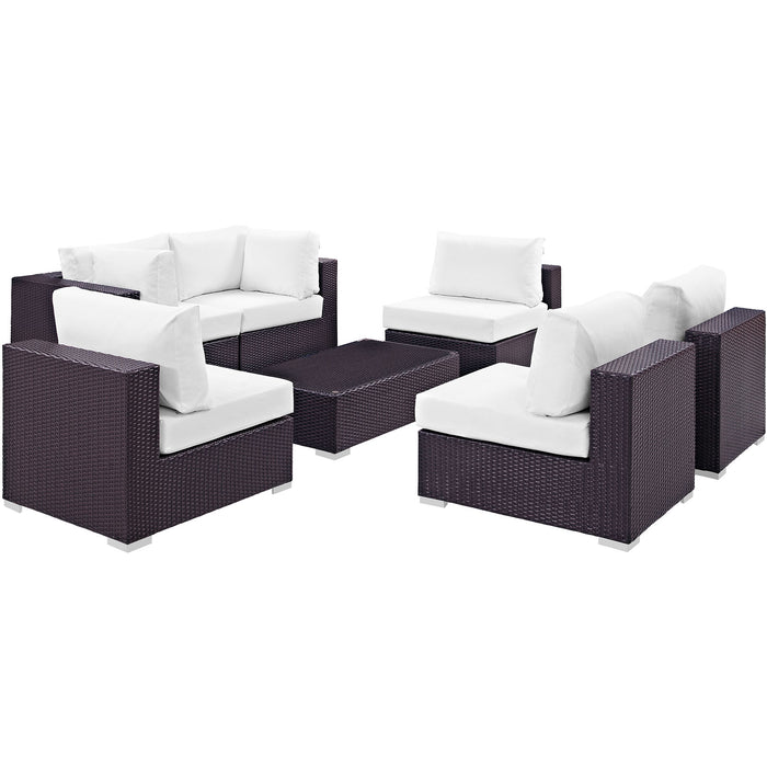 Convene 7 Piece Outdoor Patio Sectional Set by Modway