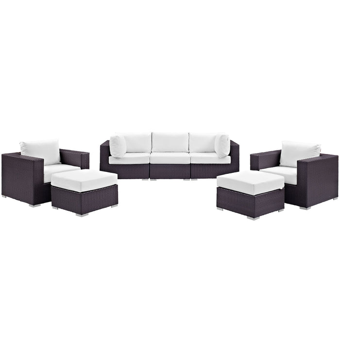 Convene 7 Piece Outdoor Patio Sectional Set by Modway