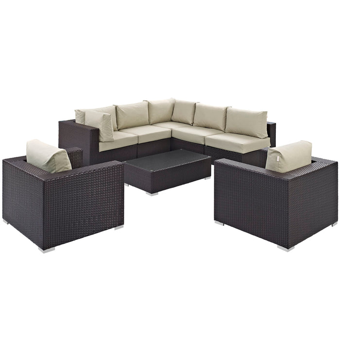 Convene 8 Piece Outdoor Patio Sectional Set by Modway