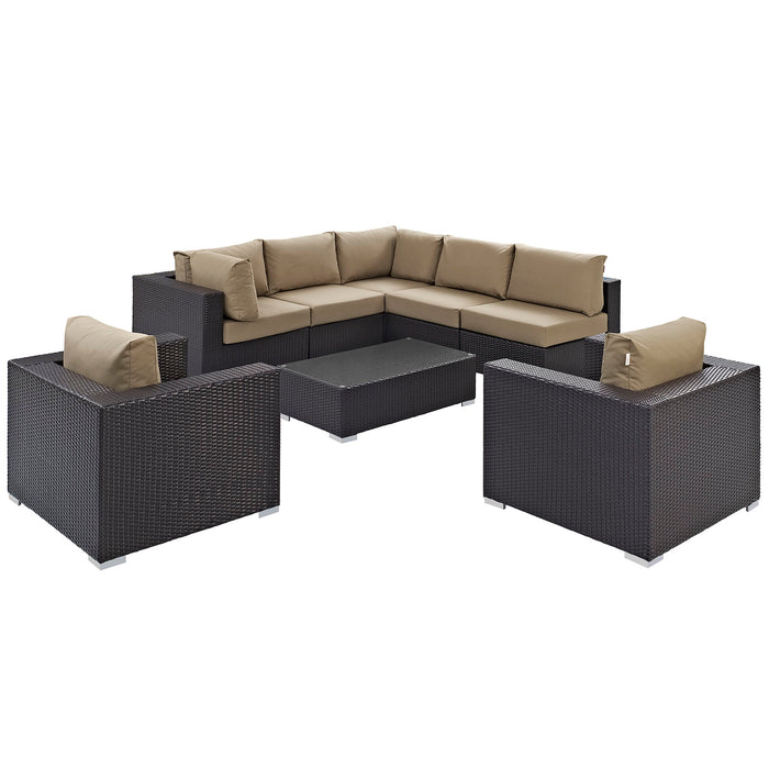 Convene 8 Piece Outdoor Patio Sectional Set by Modway