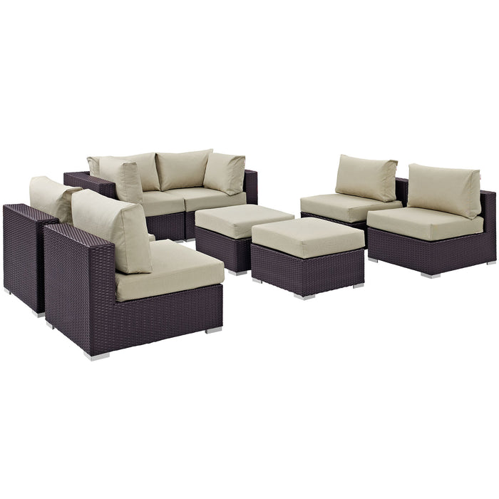 Convene 8 Piece Outdoor Patio Sectional Set by Modway