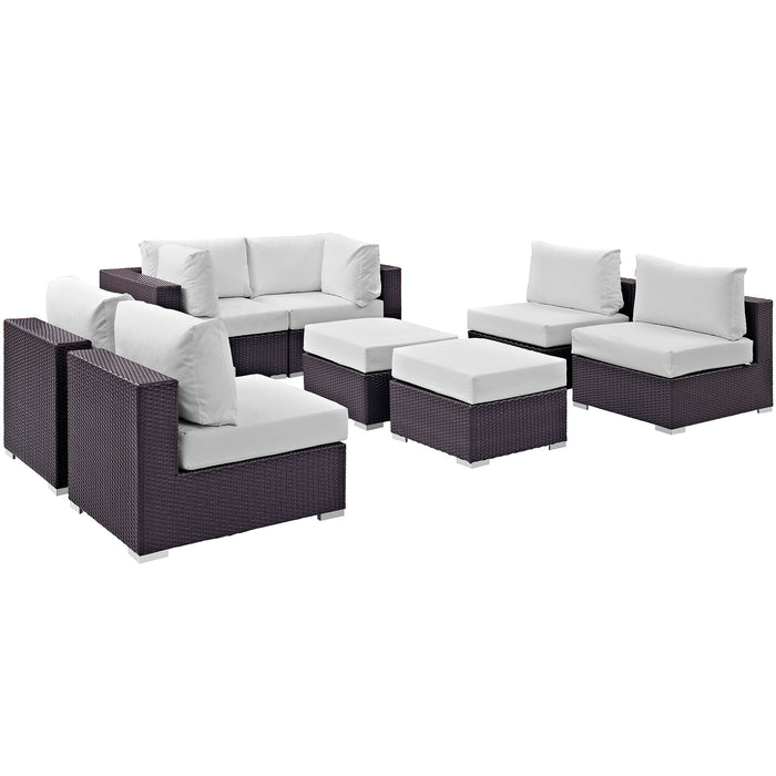 Convene 8 Piece Outdoor Patio Sectional Set by Modway