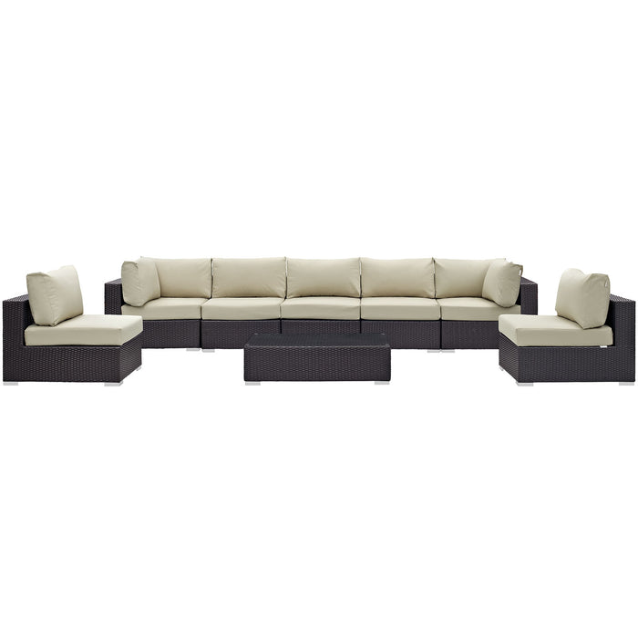 Convene 8 Piece Outdoor Patio Sectional Set by Modway