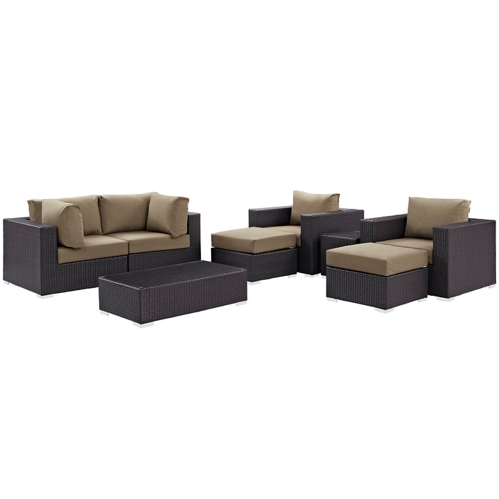 Convene 8 Piece Outdoor Patio Sectional Set by Modway