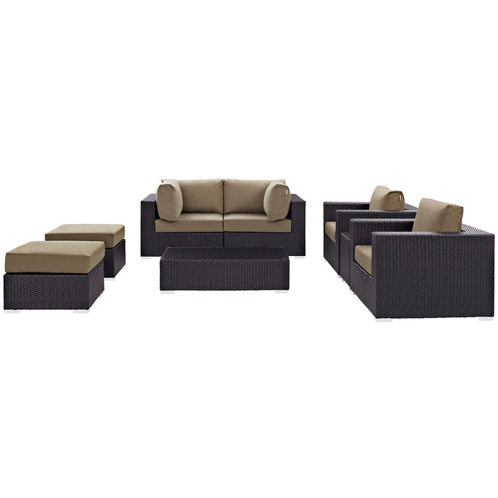 Convene 8 Piece Outdoor Patio Sectional Set by Modway