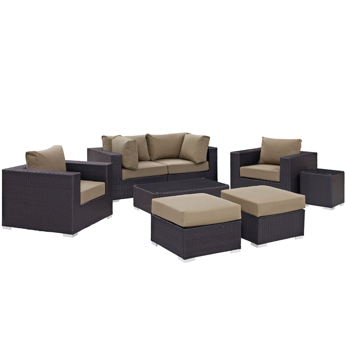 Convene 8 Piece Outdoor Patio Sectional Set by Modway