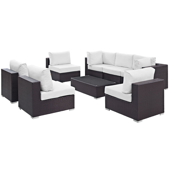 Convene 8 Piece Outdoor Patio Sectional Set by Modway